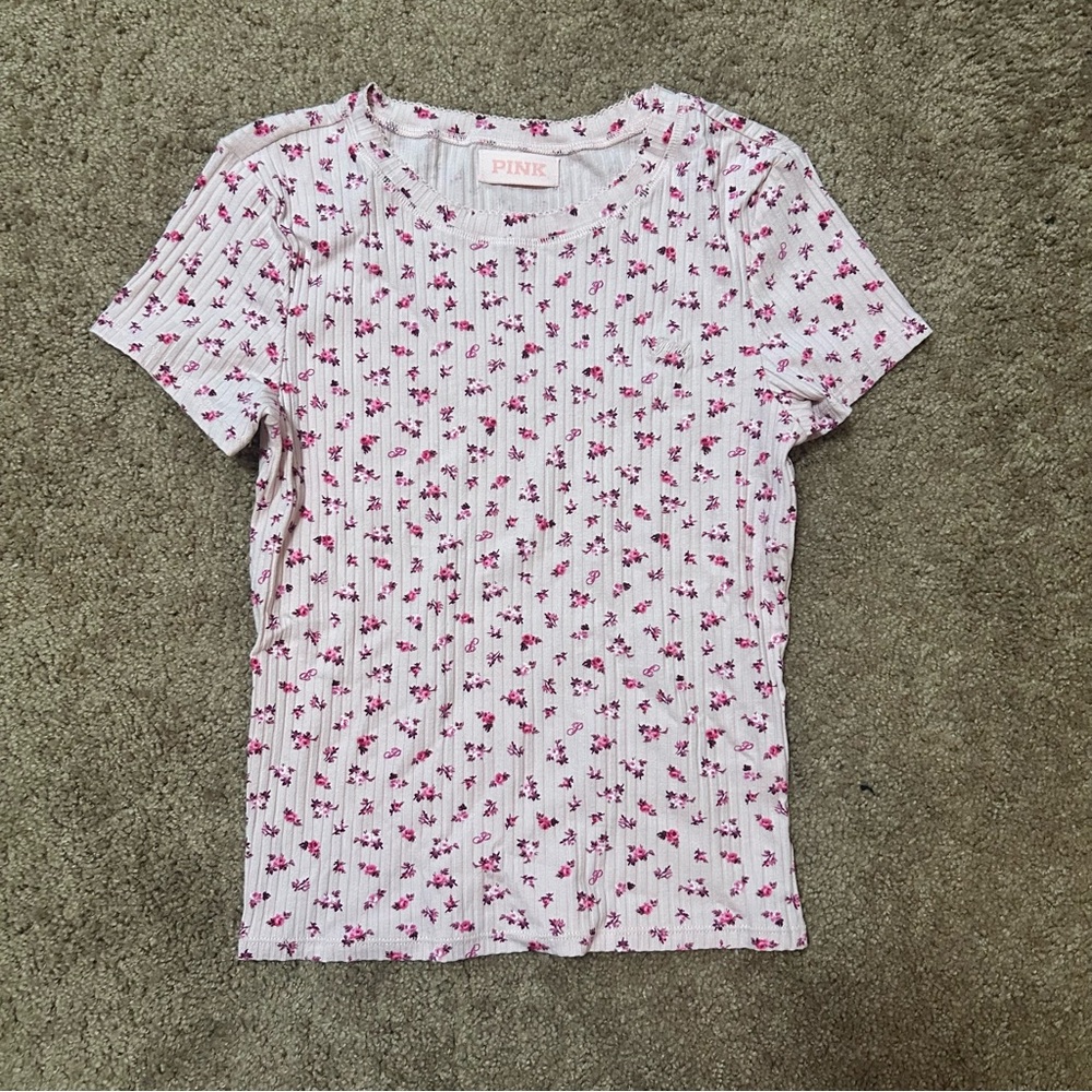 PINK - Victoria’s Secret Floral Pajama Top - Pink - New, Never Worn or Washed